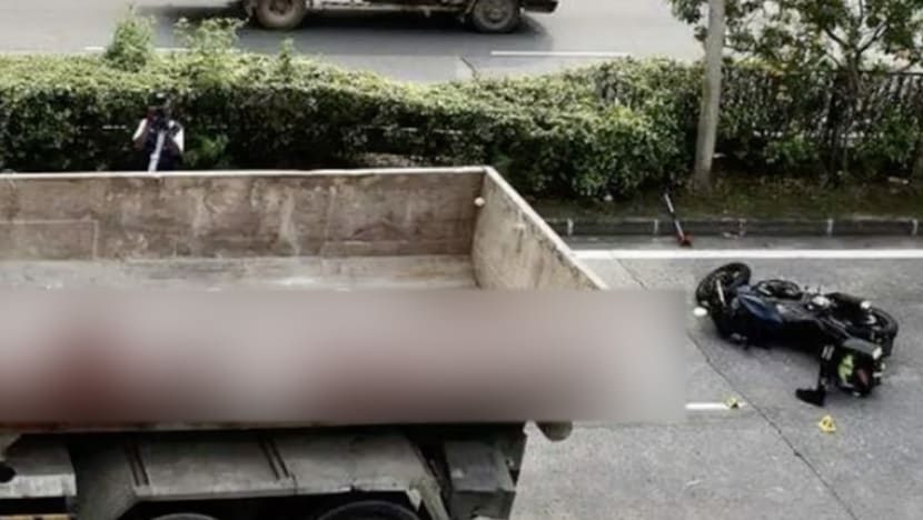 Female pillion rider, 38, dies after accident with tipper truck in Jurong East