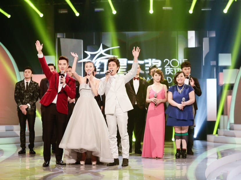 The Star Award's yesterday (April 26) gave out more than a dozen awards yesterday to fellow artistes in recognition for their contributions. Photo: Jason Ho