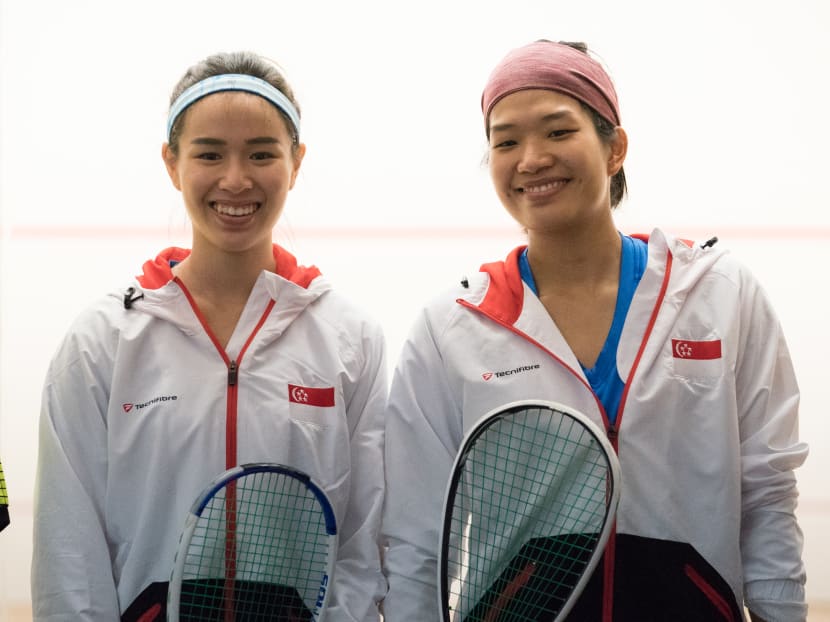 Mao ShiHui and Sherilyn Yang at the 2017 SEA Games in Kuala Lumpur. Photo: Knight Ong/Sport Singapore