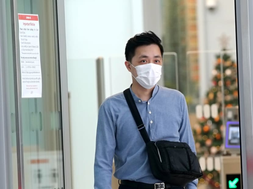 Zhang Jiazheng, a former employee of telecommunications company StarHub, at the State Courts on Dec 16, 2020. Zhang Jiazheng, a former employee of telecommunications company StarHub, at the State Courts on Dec 16, 2020.