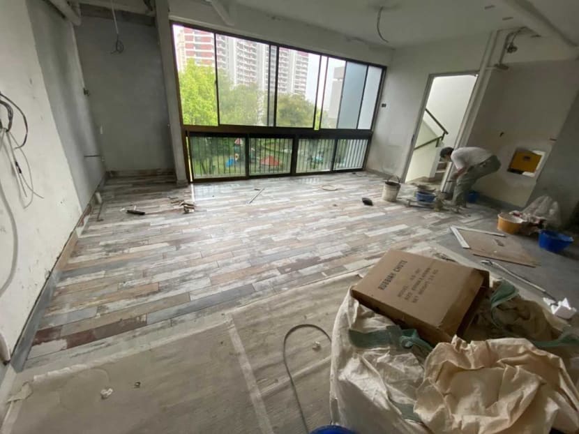 A site where Space Factor, an interior design firm, has applied for the resumption of renovation works. The firm declined to disclose the location. A site where Space Factor, an interior design firm, has applied for the resumption of renovation works. The firm declined to disclose the location.