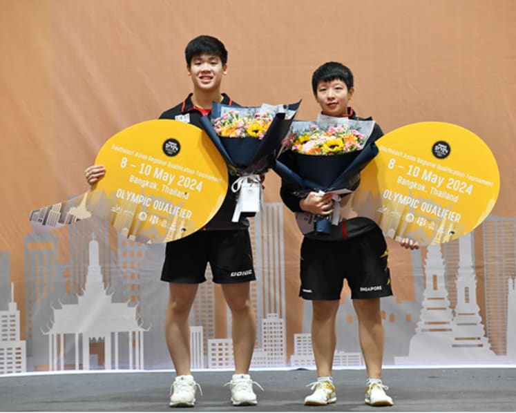 Singapore table tennis players Izaac Quek, Zeng Jian qualify for Paris 2024 Olympics