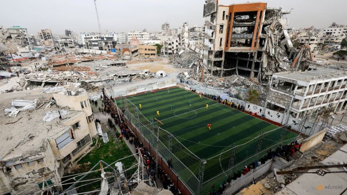 Soccer returns to Gaza pitch scarred by war and loss - CNA