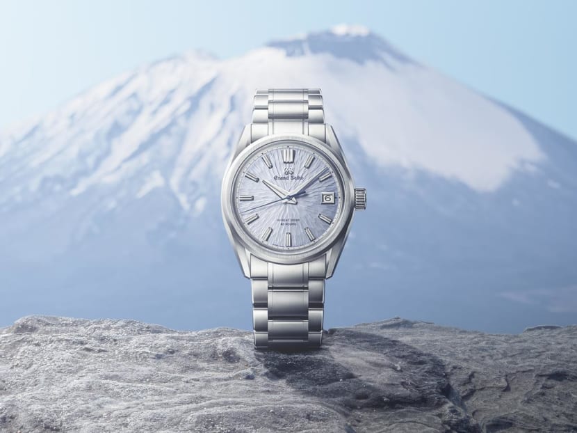This limited edition Grand Seiko watch has a silvery-blue dial inspired by Japan’s Mt Iwate This limited edition Grand Seiko watch has a silvery-blue dial inspired by Japan’s Mt Iwate