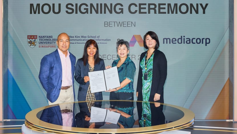 Mediacorp, NTU meterai MoU pupuk golongan karyawan media masa depan Mediacorp, NTU meterai MoU pupuk golongan karyawan media masa depan
