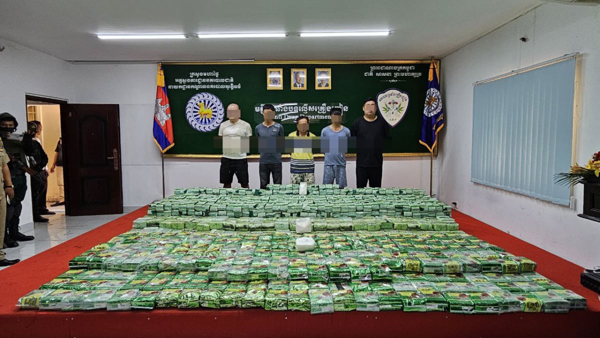 5 foreigners arrested in Cambodia during drug raids; over 1.5 tonnes of ...