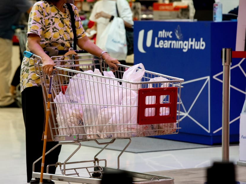 Shoppers will have to pay at least five cents for each plastic bag they take at major supermarkets from mid-2023. Shoppers will have to pay at least five cents for each plastic bag they take at major supermarkets from mid-2023.