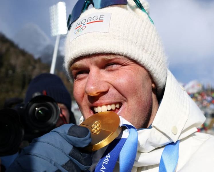 Biathlon-Delighted Dale-Skjevdal gets moment of redemption with mass start gold