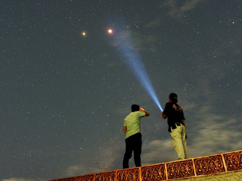 A lunar eclipse, visible in Sumatra, Indonesia on Saturday (July 28), could be seen alongside Mars, which is the closest it's been to Earth in 15 years. A lunar eclipse, visible in Sumatra, Indonesia on Saturday (July 28), could be seen alongside Mars, which is the closest it's been to Earth in 15 years.