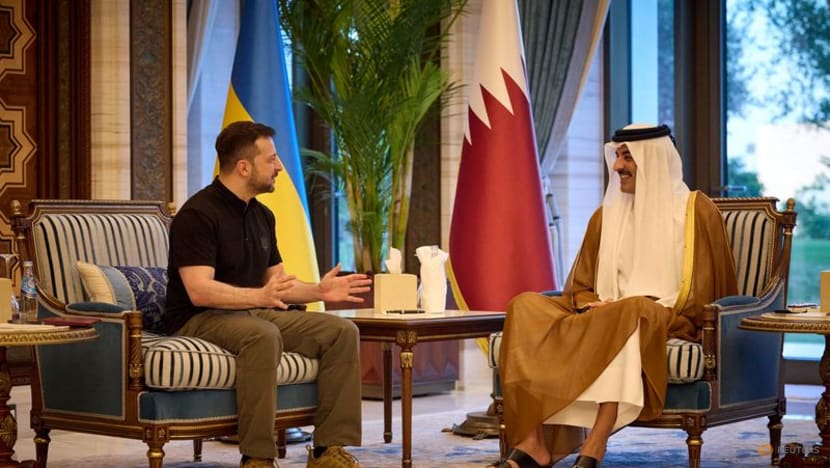 Ukraine's Zelenskyy, Qatari emir discuss how to end war, Qatari news report says Ukraine's Zelenskyy, Qatari emir discuss how to end war, Qatari news report says