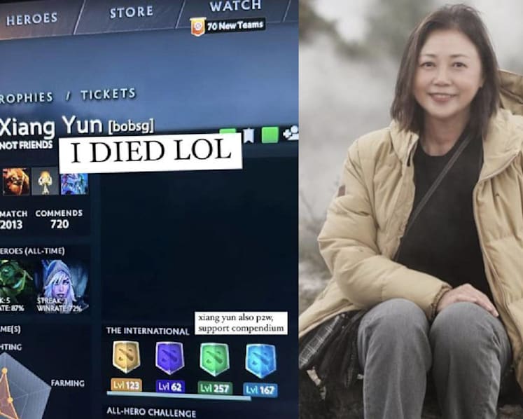 Xiang Yun is now a Dota 2 player… except she’s not & it’s a guy pretending to be her
