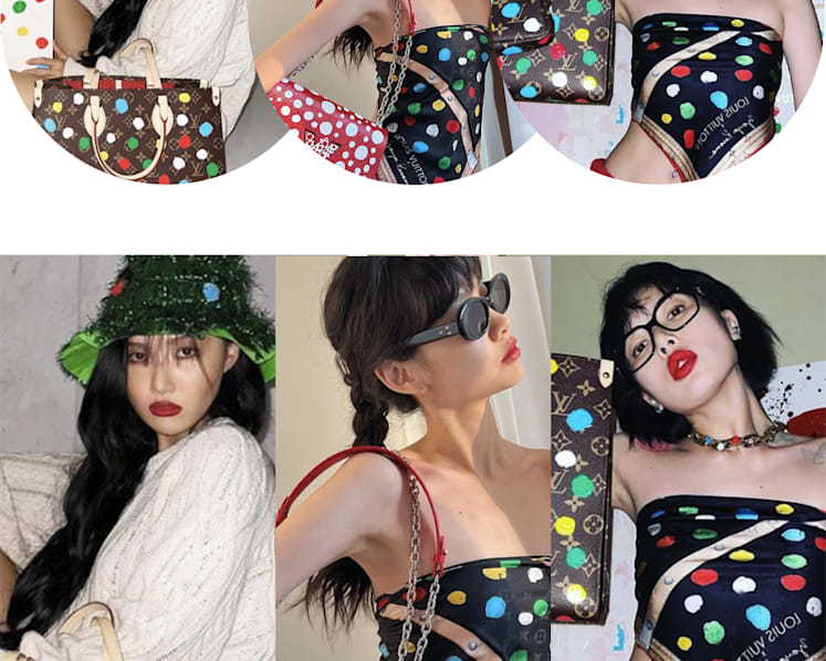 See how Jung Ho-yeon, HyunA, Hwasa and other celebs style the Louis Vuitton Yayoi Kusama collection