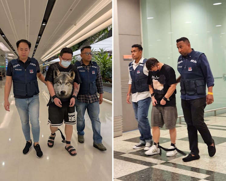 Two men charged in Singapore over scam offences after being deported from Thailand and Cambodia