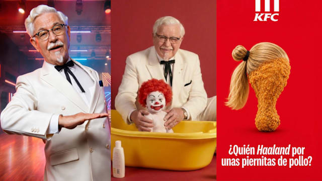 KFC太敢玩！哈兰德变鸡腿，肯德基爷爷震胸又帮宿敌洗澡