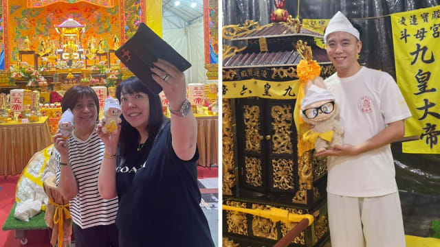 庙宇为吸引年轻一代 引入潮玩共庆九皇爷诞