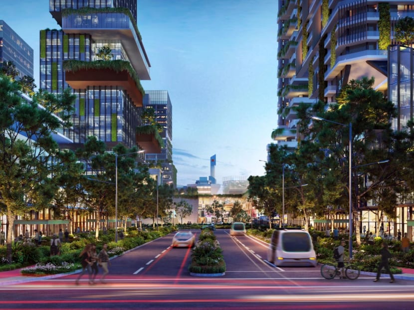 An artist's impression of Jurong Lake District. An artist's impression of Jurong Lake District.