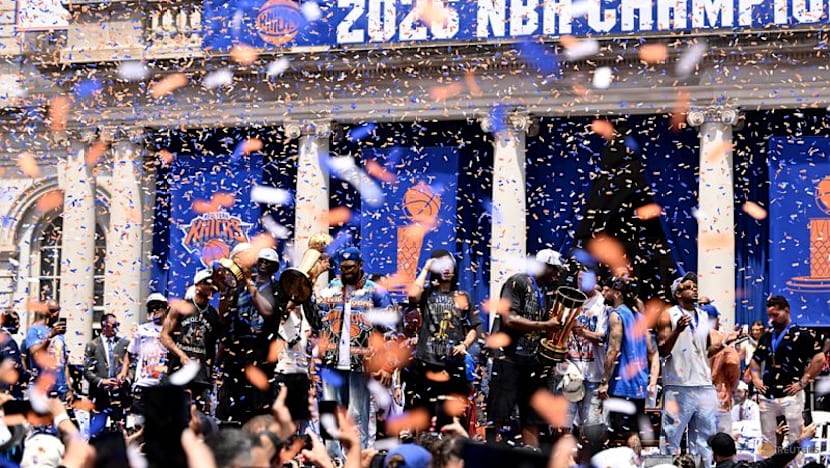 Euphoric Knicks fans flood New York for NBA championship ticker-tape parade