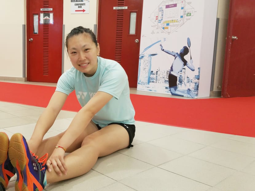 Former Singapore shuttler Zhang Beiwen is now based in the US and doing better in her playing career. Photo: Low Lin Fhoong