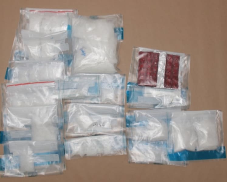 Over S$128,000 worth of drugs seized in raids; children present during two arrests 
