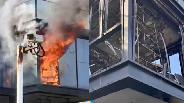 因烫手甩打火机 中国男童将别墅烧毁损失逾12万元