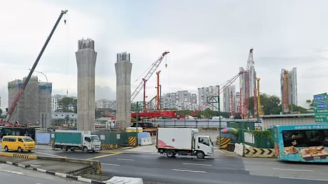 地铁裕廊区域线工地发生意外 建筑工地主管从高处跌落丧命