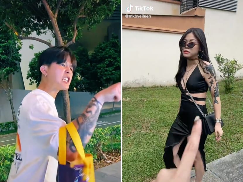 Various "remakes" of a video where a furious woman admonishes a young woman for the way she dressed have been springing up on social media. Various "remakes" of a video where a furious woman admonishes a young woman for the way she dressed have been springing up on social media.