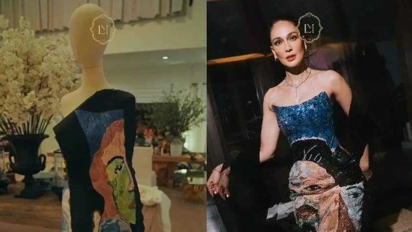 Kisah penuh haru lukisan sang ayah jadi gaun resepsi pernikahan Luna Maya