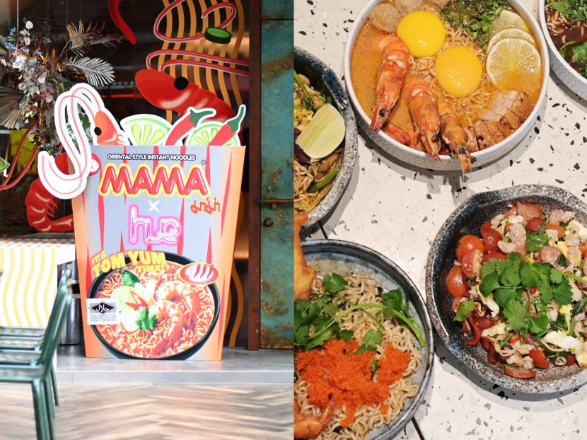 At Thai instant noodle brand Mama’s Singapore pop-up, try noodle dishes and pose with a giant cup noodle