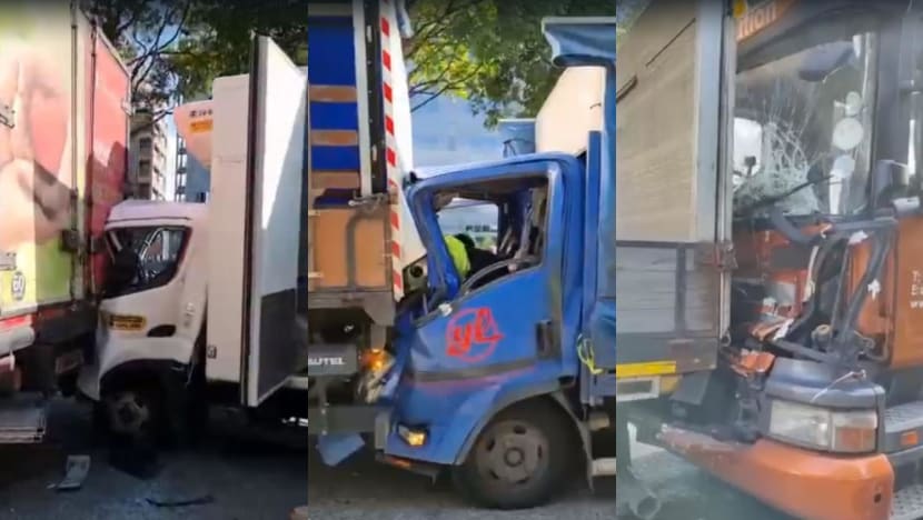 3 orang dibawa ke hospital susuli nahas 9 kenderaan berat di AYE