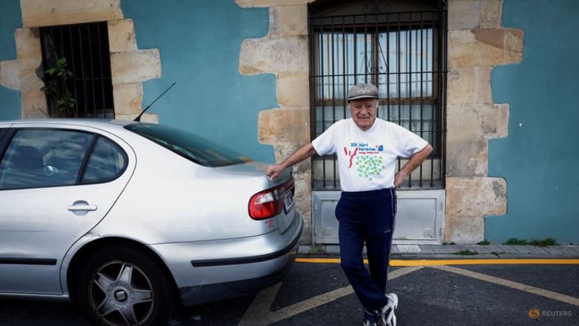 Octogenarian skateboarder shreds concrete in Spain's Bilbao
