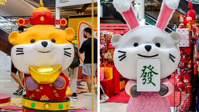 唐城坊水獭公仔再变装 今年成兔子 网民：极度环保！ 