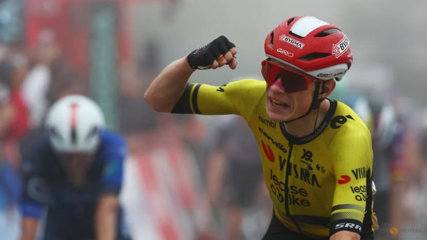 Vingegaard aces final ascent to win Vuelta stage two, takes red jersey