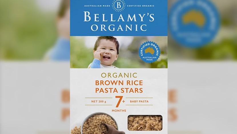 SFA recalls Bellamy's Organic pasta for infants due to ‘excessive levels’ of arsenic