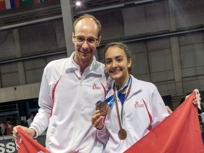 This one’s for you, Dad, says emotional Amita after world cadet fencing bronze win
