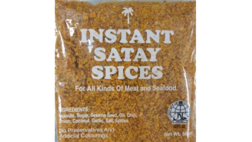 SFA orders recall of Instant Satay Spices over high levels of cancer-causing aflatoxins