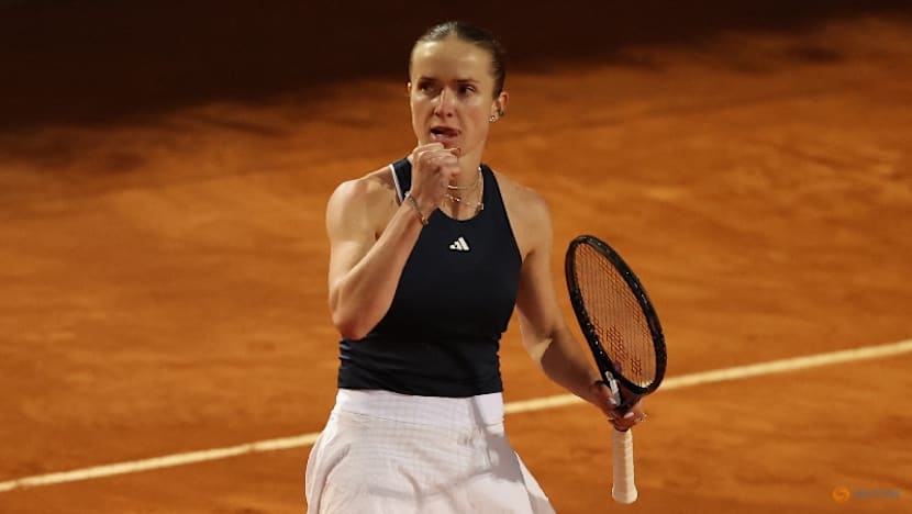 Svitolina fights off Gauff to win third Italian Open title