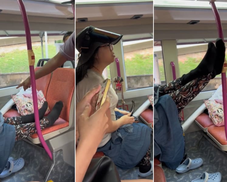 Woman who put feet up in bus hauled to court for 'hitting' driver, says she was set up