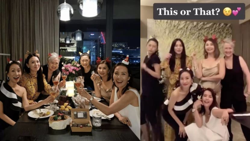 Zoe Tay, Hong Huifang, Chen Xiuhuan, Phyllis Quek, Angela Ang and Carole Lin Had An Early Christmas Dinner Together… Zoe Tay, Hong Huifang, Chen Xiuhuan, Phyllis Quek, Angela Ang and Carole Lin Had An Early Christmas Dinner Together…