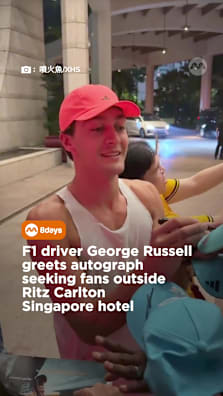 So lucky, we also want #8dayssg #8dayssgtrending #fypsg #georgerussell #singaporegp 