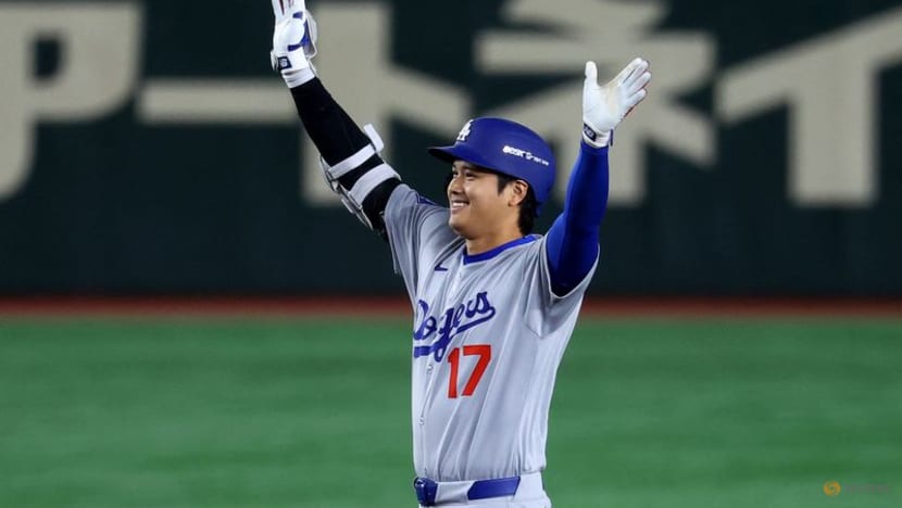 Baseball-Ohtani and Dodgers top Cubs in historic opening day in Tokyo