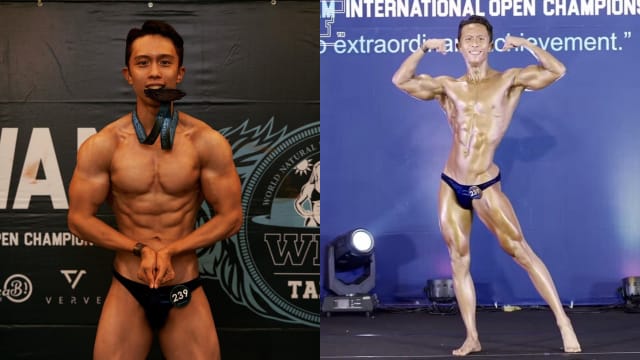 体脂肪只有6%　孙安佐参加健美赛夺第4名