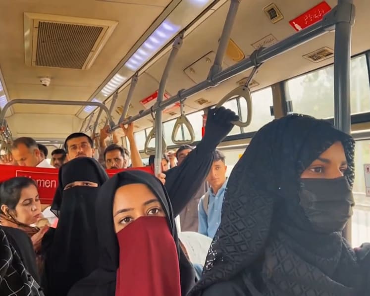 Traumatised on public transport: Women in Pakistan experience harassment on their daily commutes
