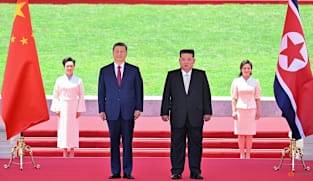 China's Xi vows unwavering support for North Korea's Kim in rare Pyongyang visit