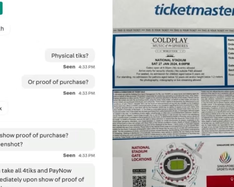 At least S$1.1 million lost to concert ticket scams over past year
