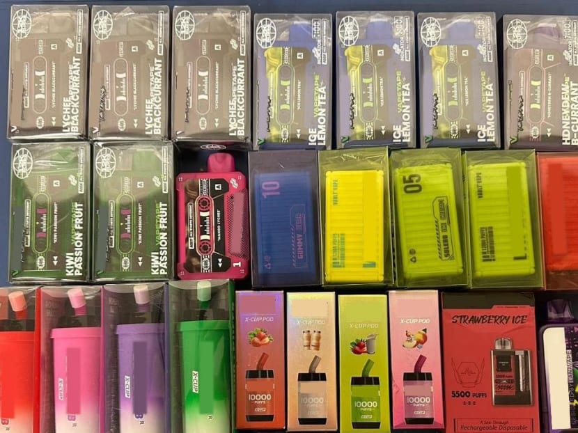 A photo of e-vaporisers and components seized by the authorities. A photo of e-vaporisers and components seized by the authorities.