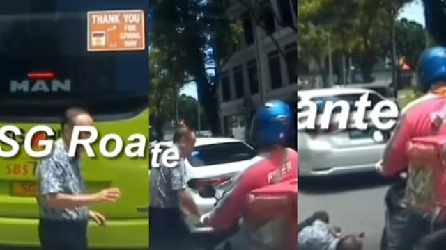 横穿马路时被摩托车撞飞 86岁老翁送院