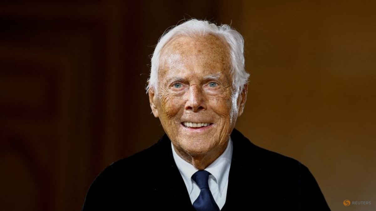 Italian fashion designer Giorgio Armani has died