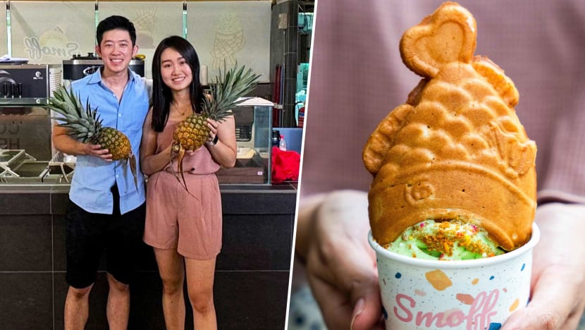  Ex-Restaurant Chef Opens Shop At SMU Selling Mochi Taiyaki With Soft Serve Made In $50K Machine