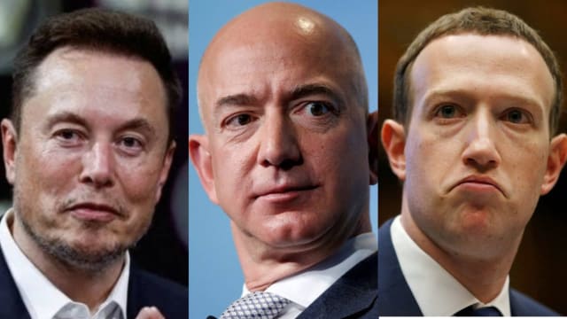 受美国关税冲击 全球三大富豪财富蒸发上千亿元