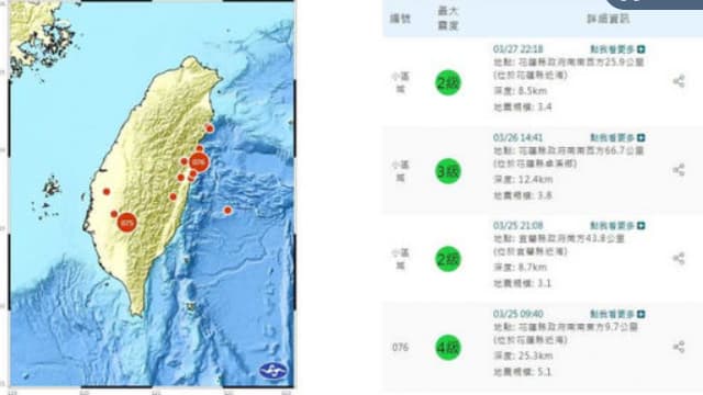 全球十天十强震  台湾连五天没地震专家提示要小心